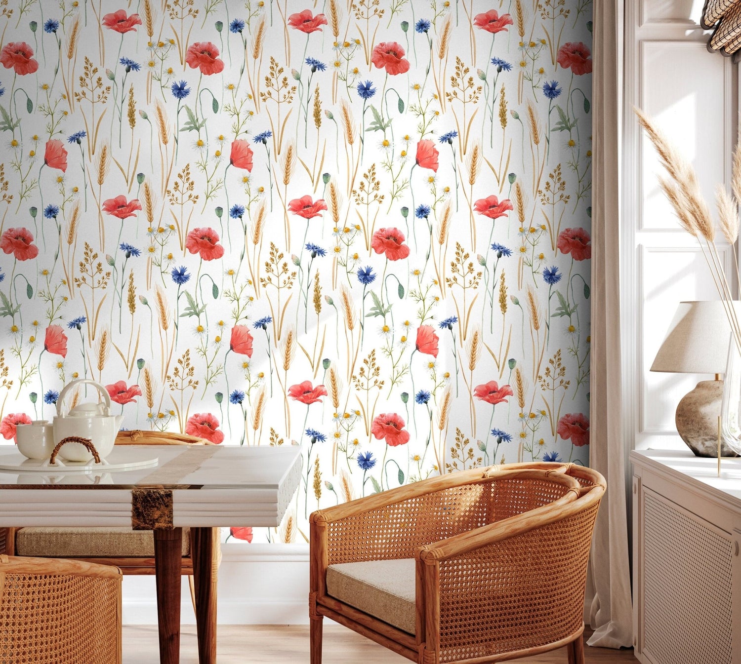 Floral Meadow Wallpaper - C784 - WallTrend