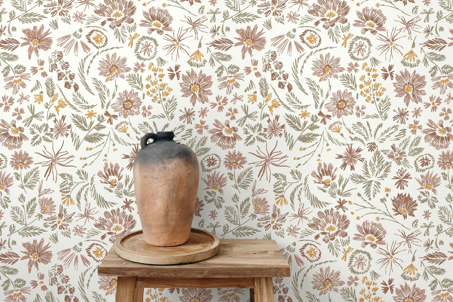 Floral Meadow Wallpaper - D320 - WallTrend