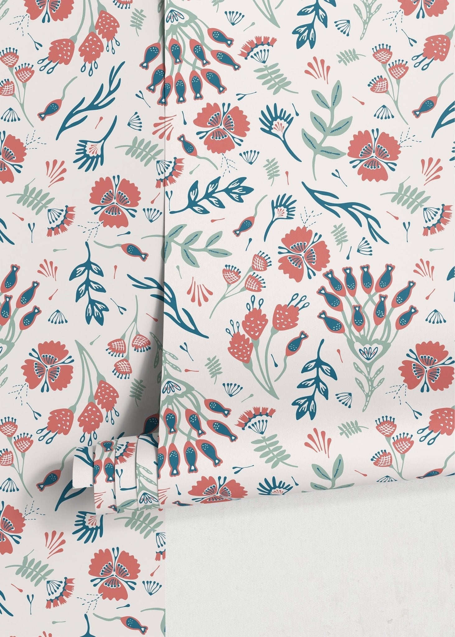 Floral Meadow Wallpaper - D361 - WallTrend