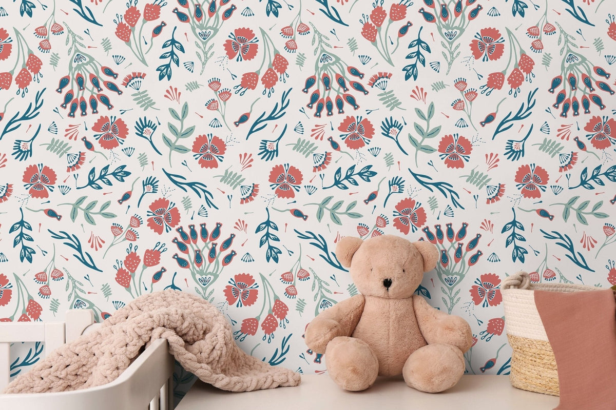 Floral Meadow Wallpaper - D361 - WallTrend