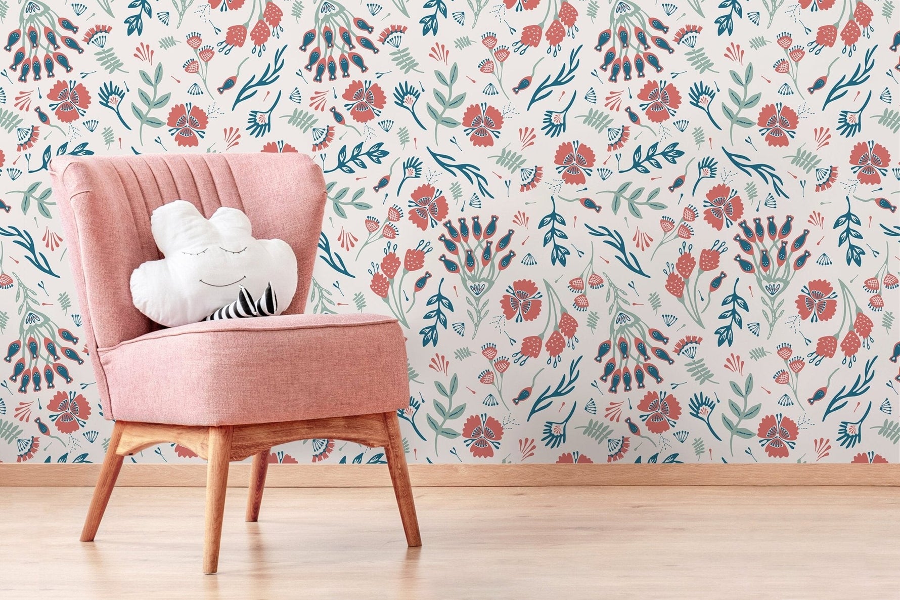 Floral Meadow Wallpaper - D361 - WallTrend