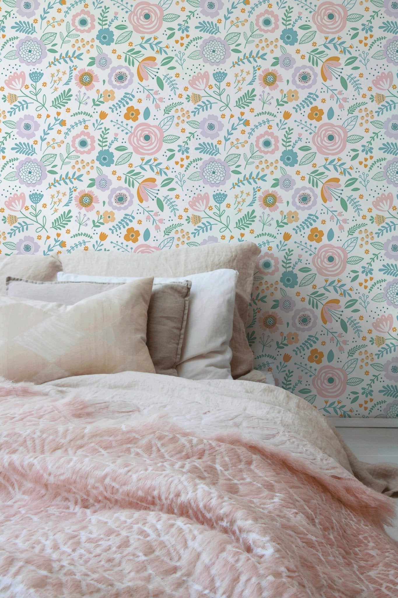 Floral Melody Wallpaper - A815 - WallTrend