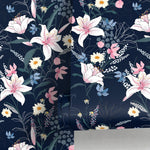 Floral Night Garden Wallpaper - A563 - WallTrend