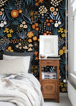 Floral Night Garden Wallpaper - D168 - WallTrend