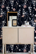 Floral Nocturne Wallpaper - B443 - WallTrend