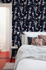 Floral Nocturne Wallpaper - B443 - WallTrend