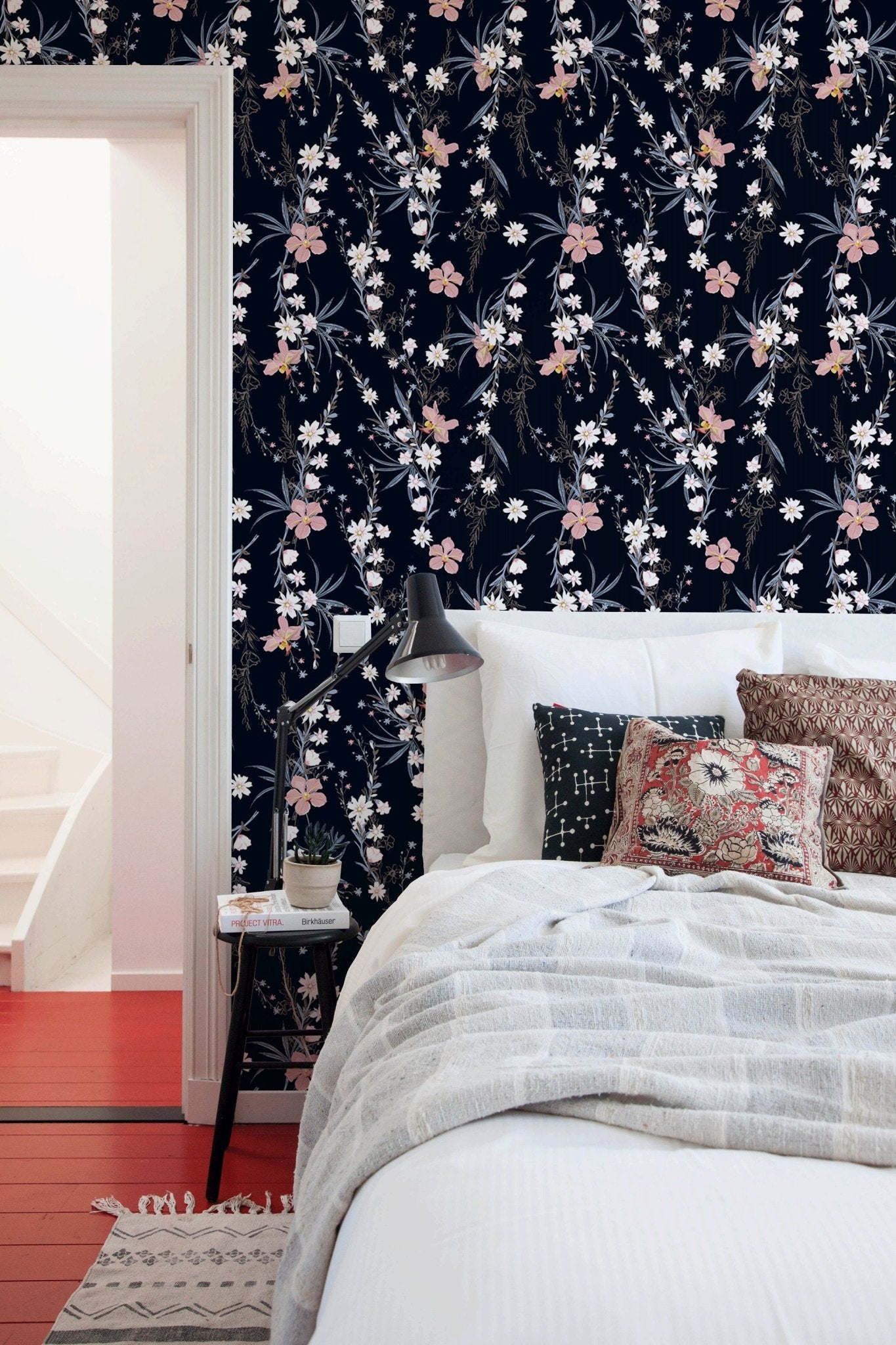 Floral Nocturne Wallpaper - B443 - WallTrend