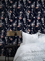 Floral Nocturne Wallpaper - B443 - WallTrend