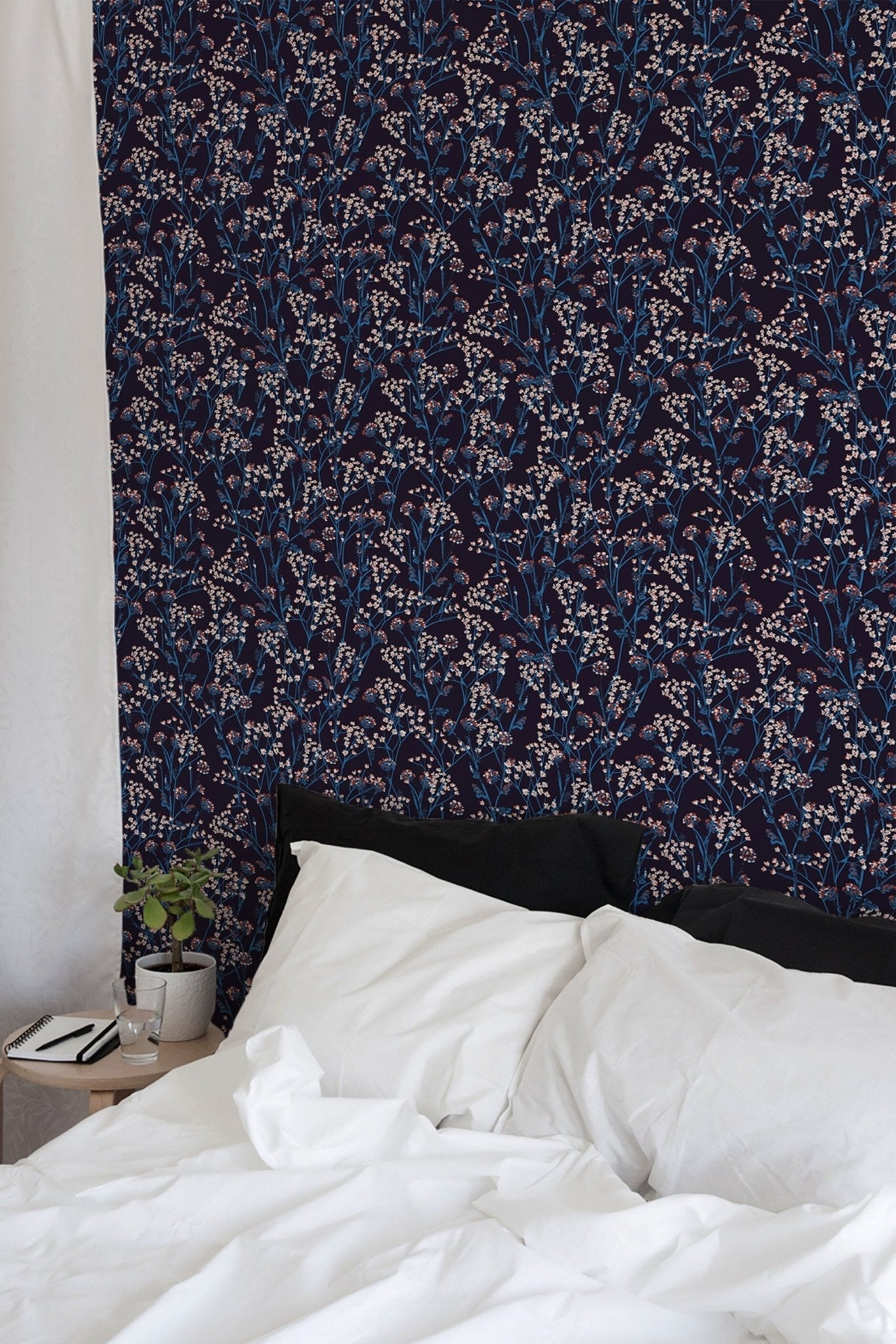 Floral Nocturne Wallpaper - B452 - WallTrend