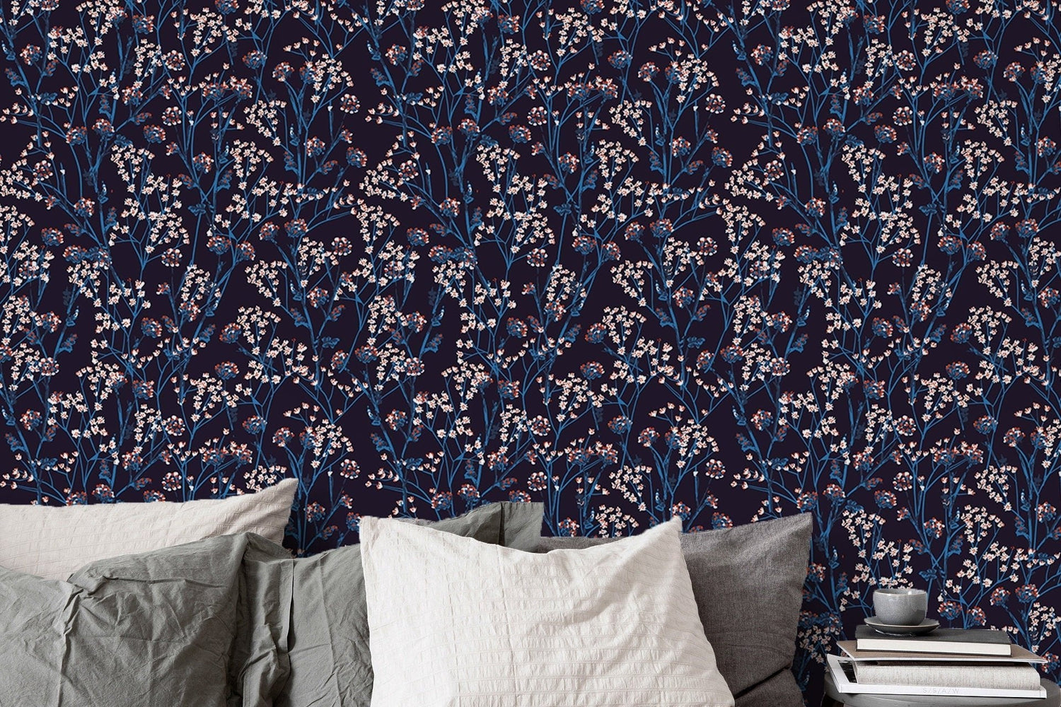 Floral Nocturne Wallpaper - B452 - WallTrend