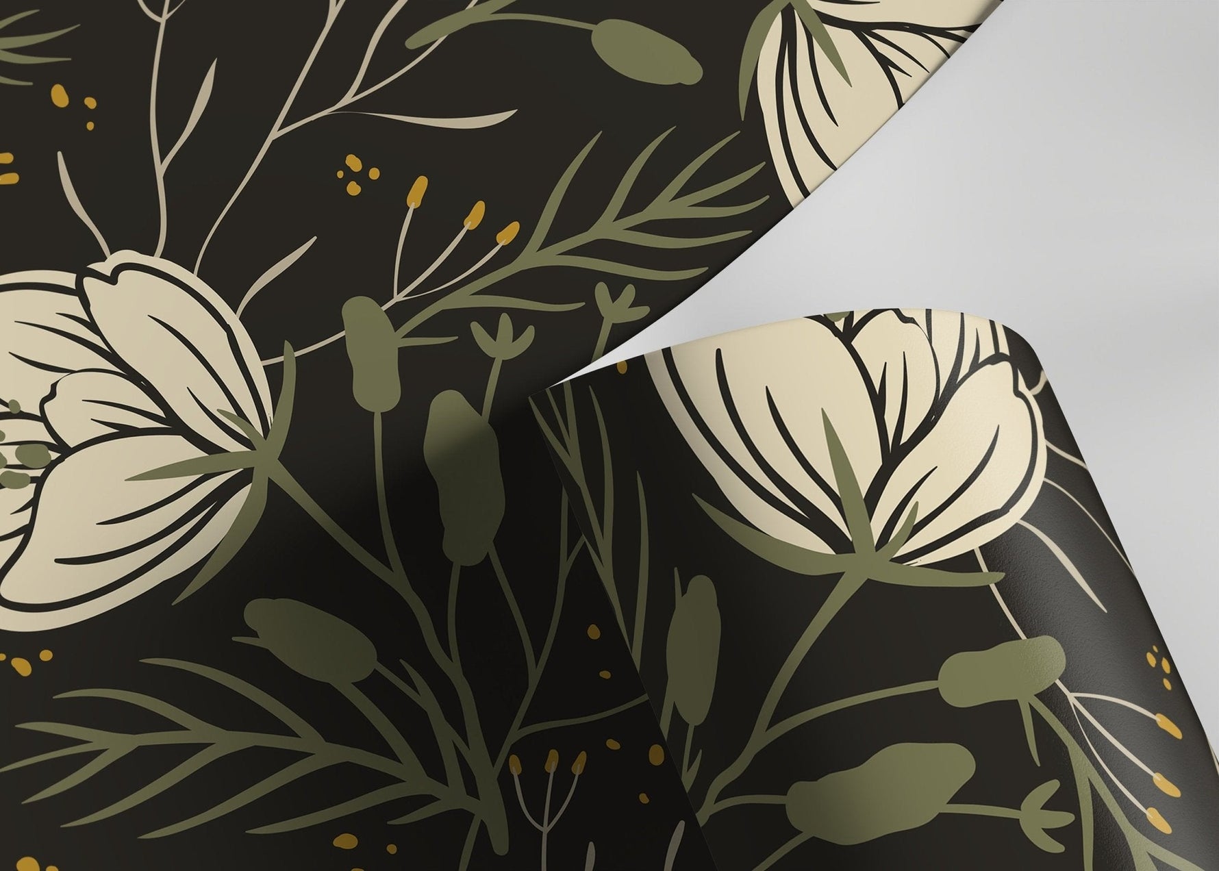 Floral Nocturne Wallpaper - D149 - WallTrend