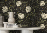 Floral Nocturne Wallpaper - D149 - WallTrend