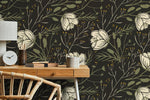 Floral Nocturne Wallpaper - D149 - WallTrend