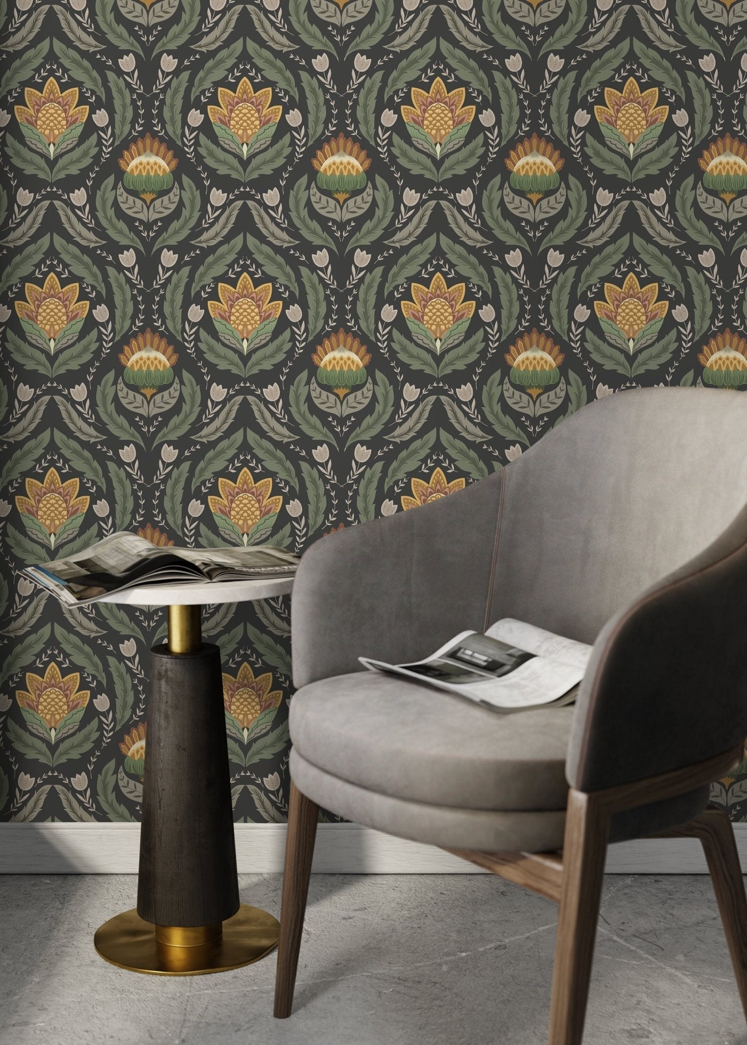 Floral Opulence Wallpaper - D062 - WallTrend