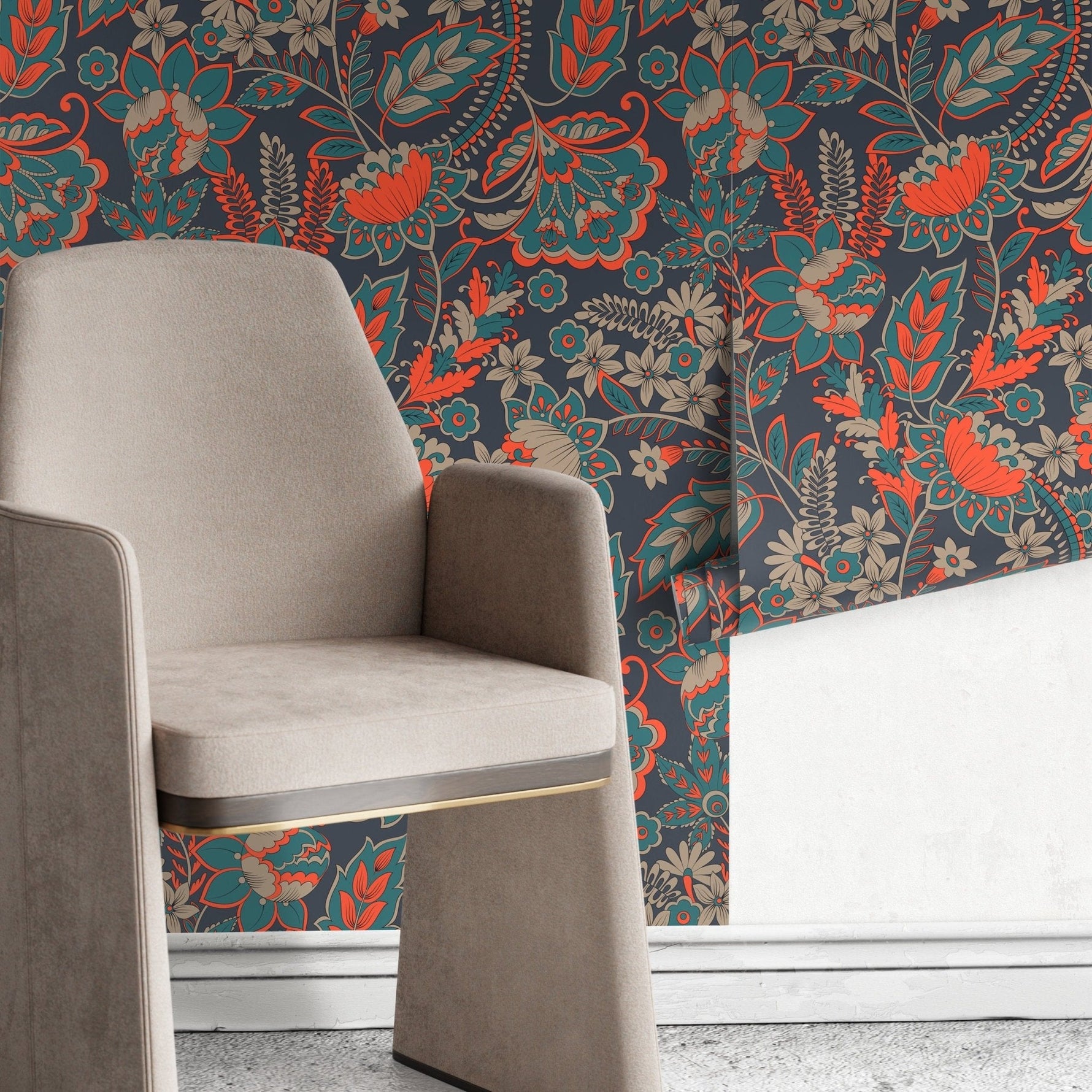 Floral Paisley Elegance Wallpaper - A625 - WallTrend