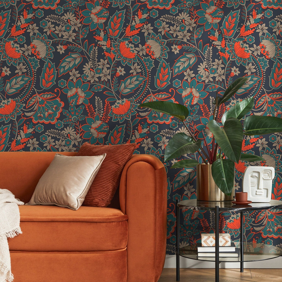 Floral Paisley Elegance Wallpaper - A625 - WallTrend