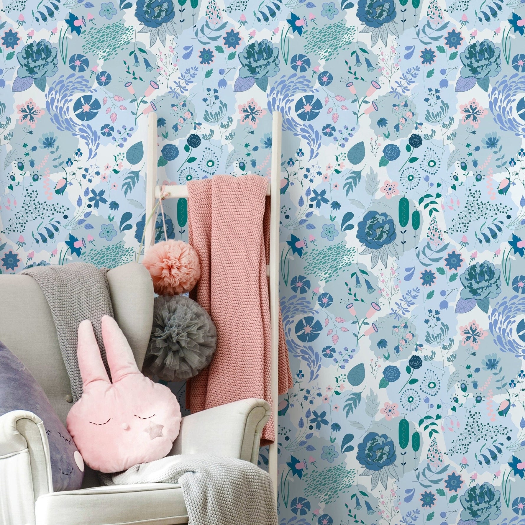 Floral Serenity Wallpaper - B697 - WallTrend