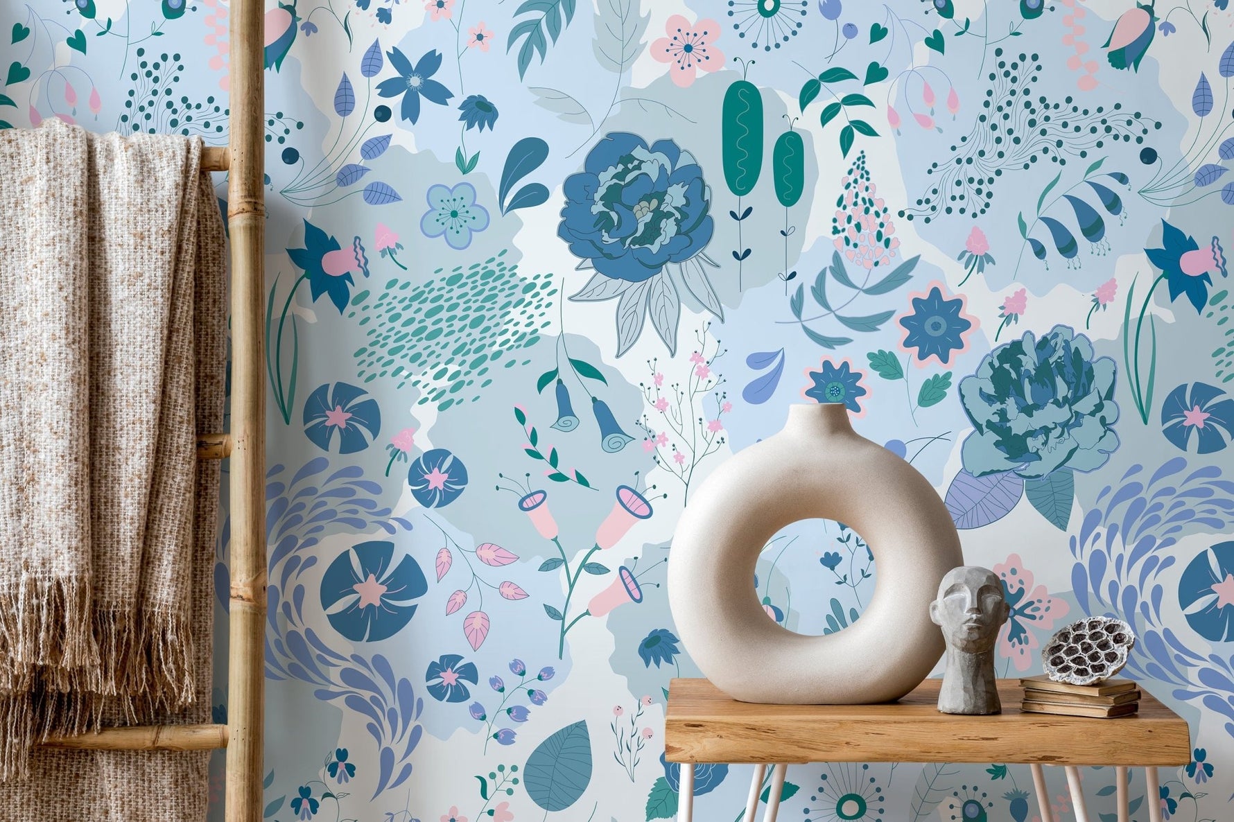 Floral Serenity Wallpaper - B697 - WallTrend