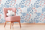 Floral Serenity Wallpaper - D151 - WallTrend