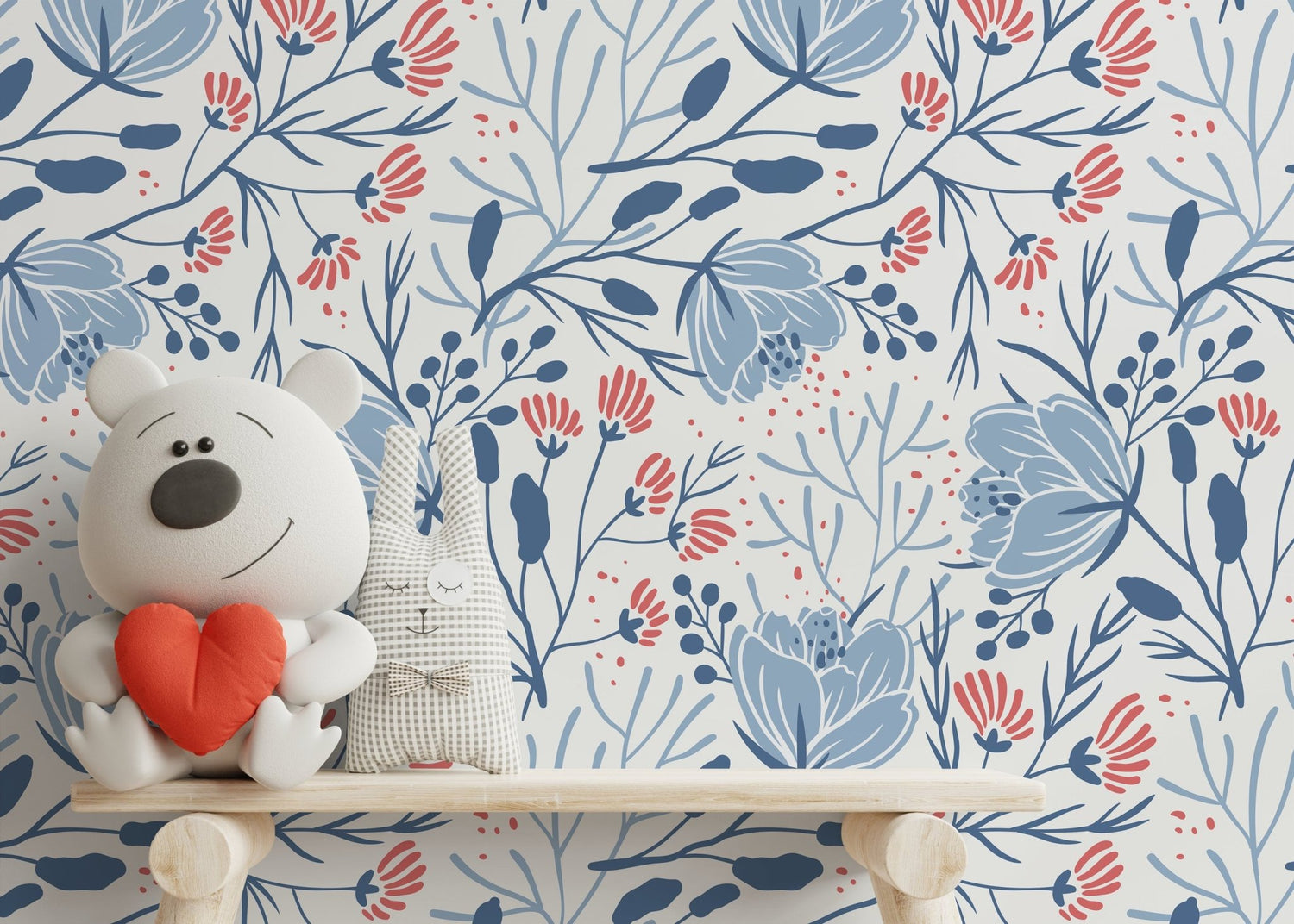 Floral Serenity Wallpaper - D151 - WallTrend