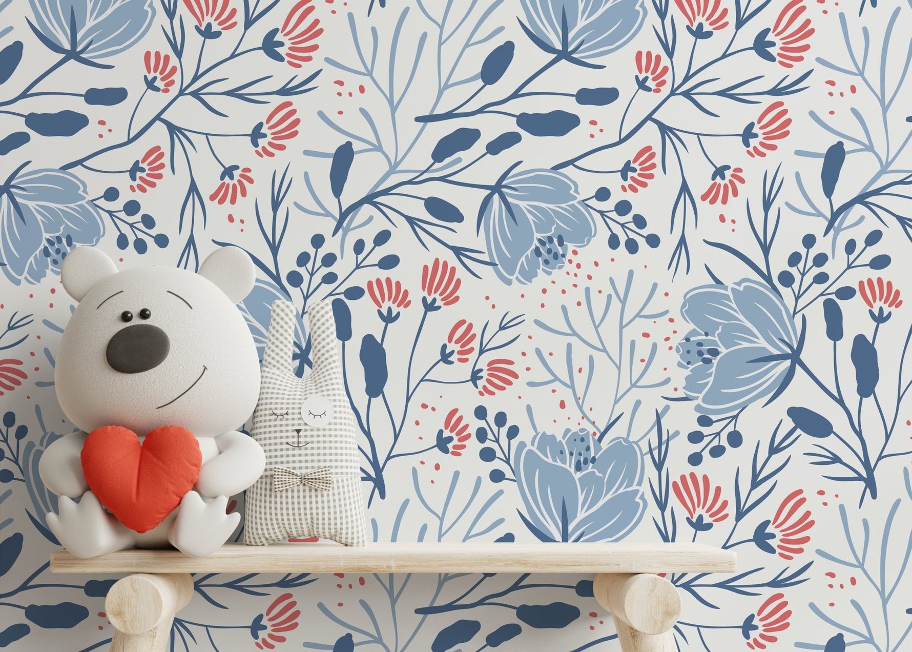 Floral Serenity Wallpaper - D151 - WallTrend