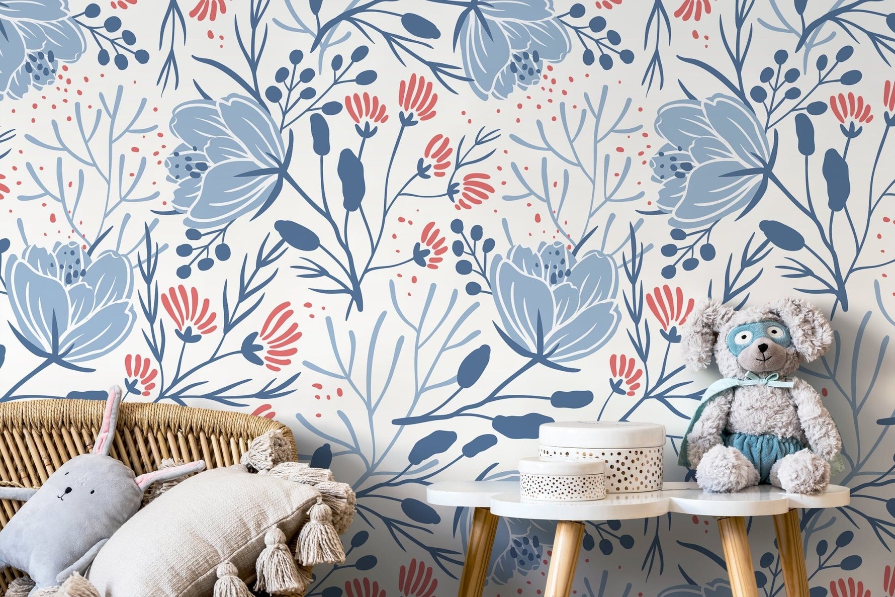 Floral Serenity Wallpaper - D151 - WallTrend