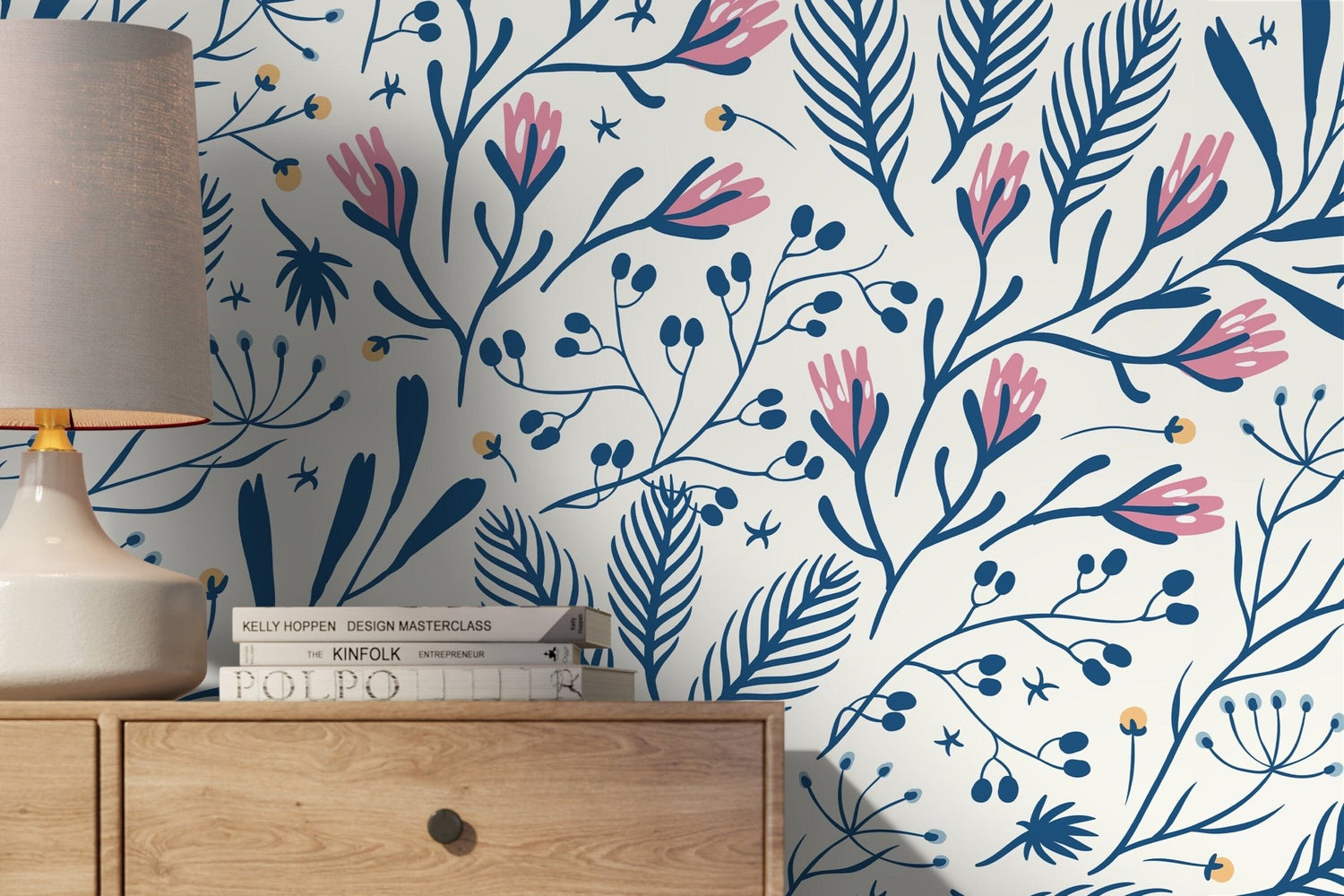 Floral Serenity Wallpaper - D279 - WallTrend