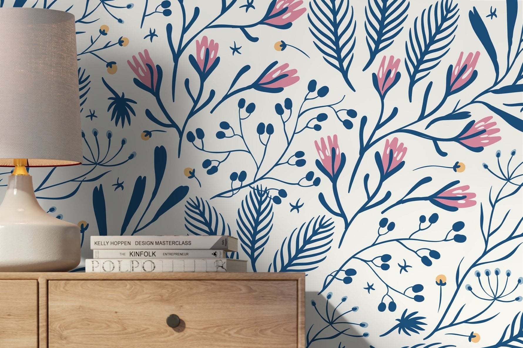 Floral Serenity Wallpaper - D279 - WallTrend