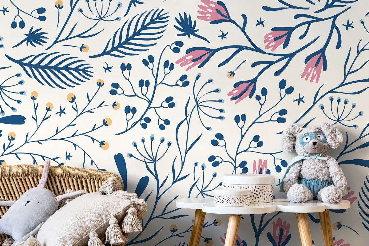 Floral Serenity Wallpaper - D279 - WallTrend