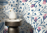 Floral Serenity Wallpaper - D279 - WallTrend