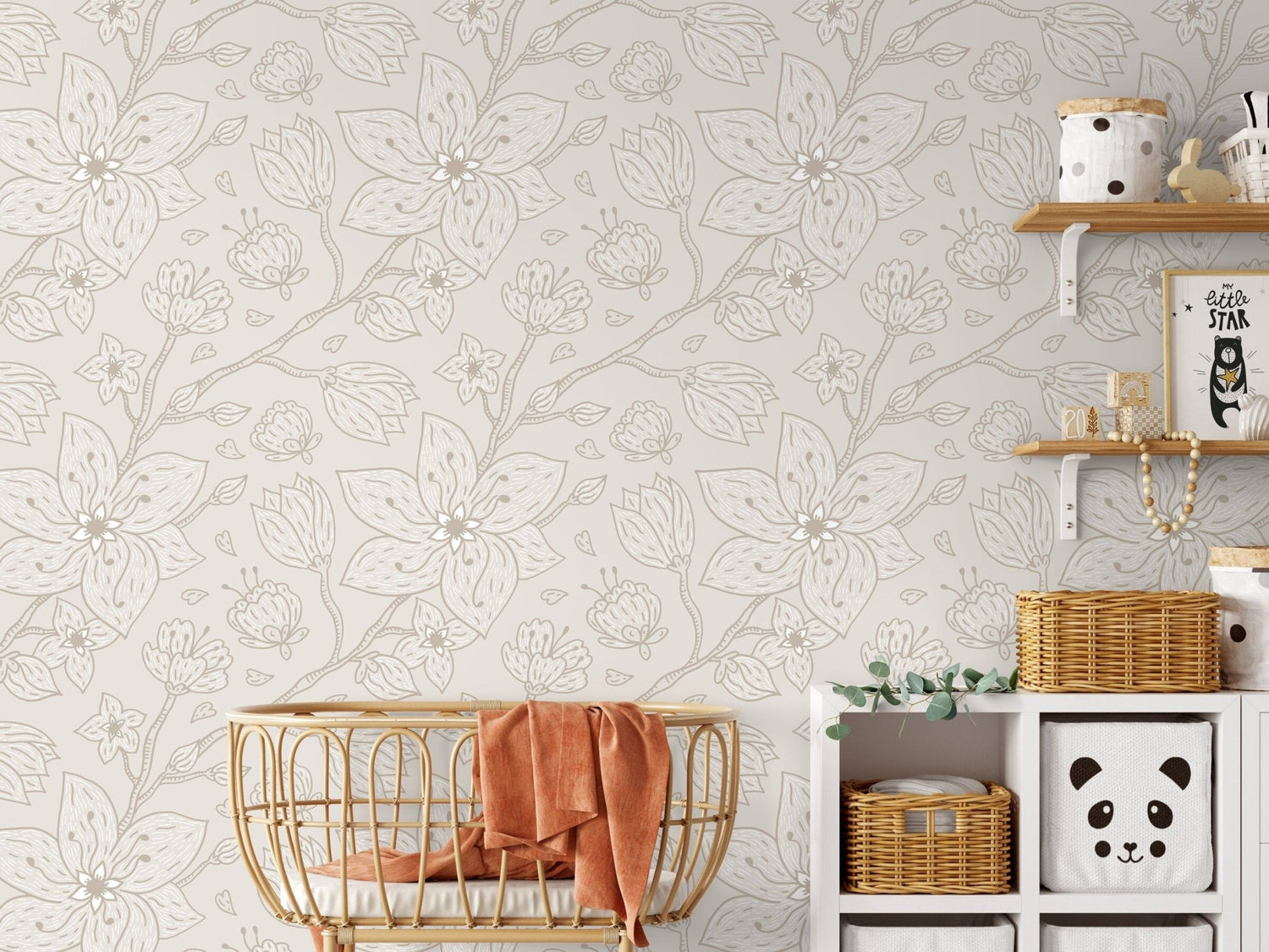 Floral Sketch Elegance Wallpaper - C983 - WallTrend