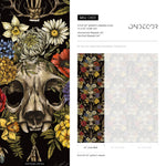 Floral Skull Gothic Wallpaper - D831 - WallTrend