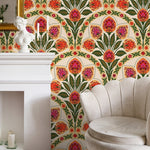 Floral Symphony Wallpaper - C452 - WallTrend