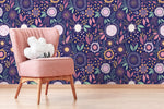 Floral Symphony Wallpaper - D282 - WallTrend