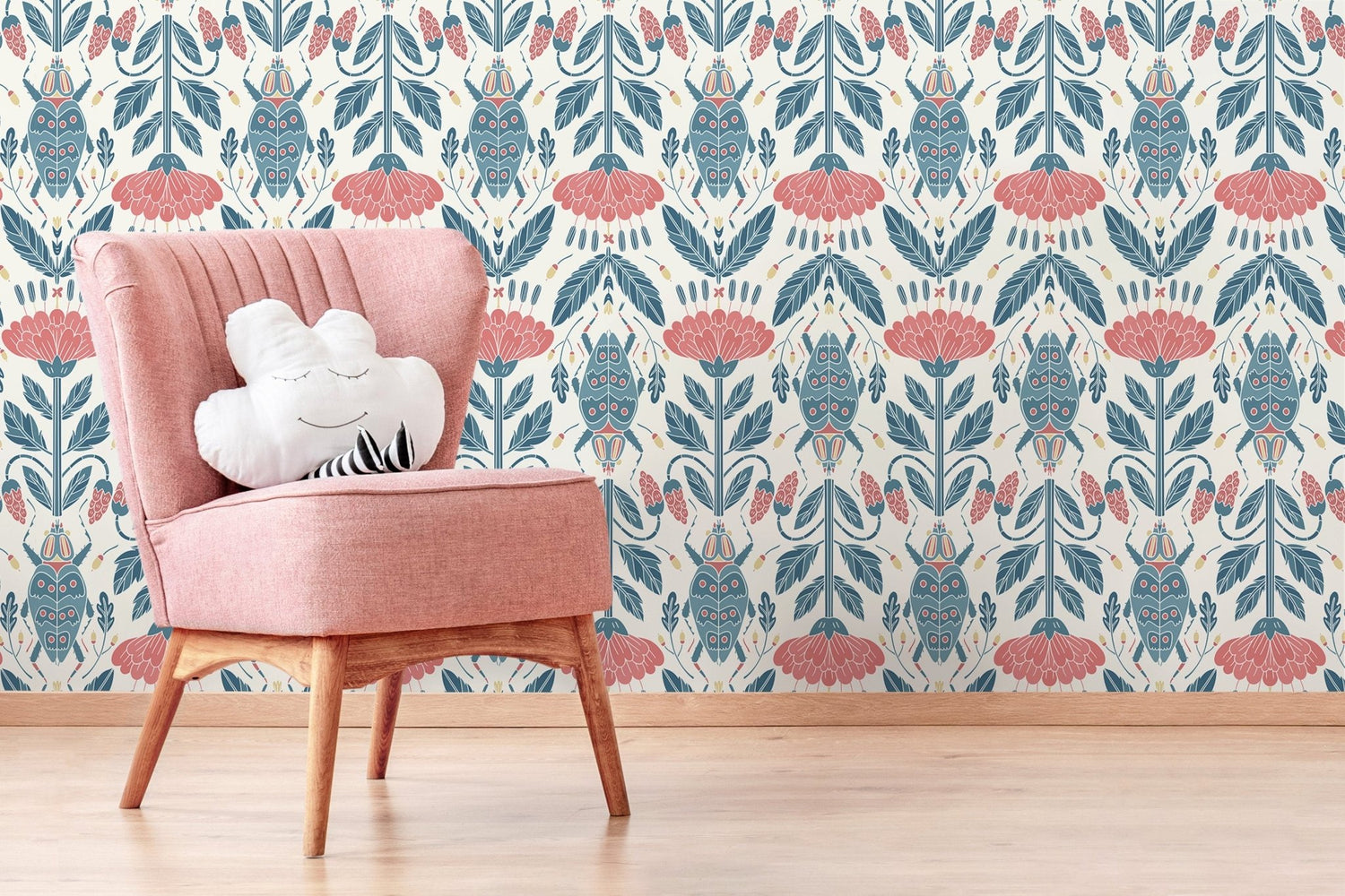 Floral Symphony Wallpaper - D297 - WallTrend