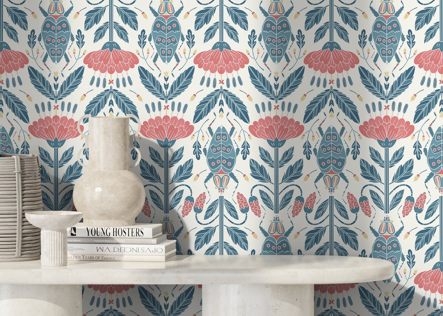 Floral Symphony Wallpaper - D297 - WallTrend