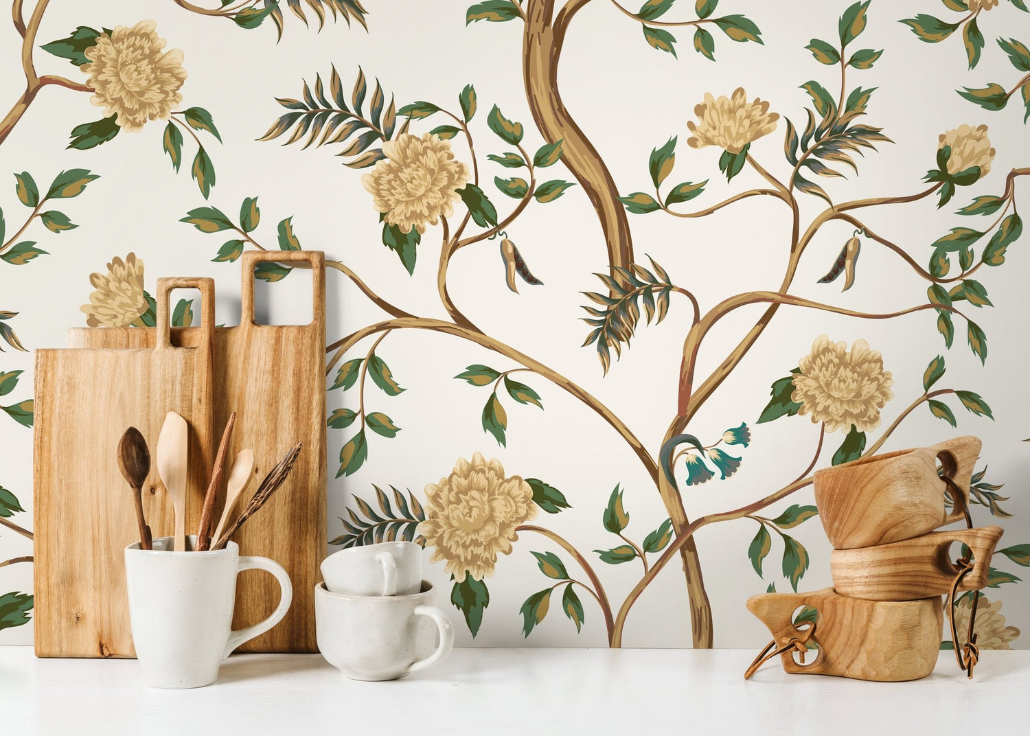 Floral Vines Wallpaper - D503 - WallTrend