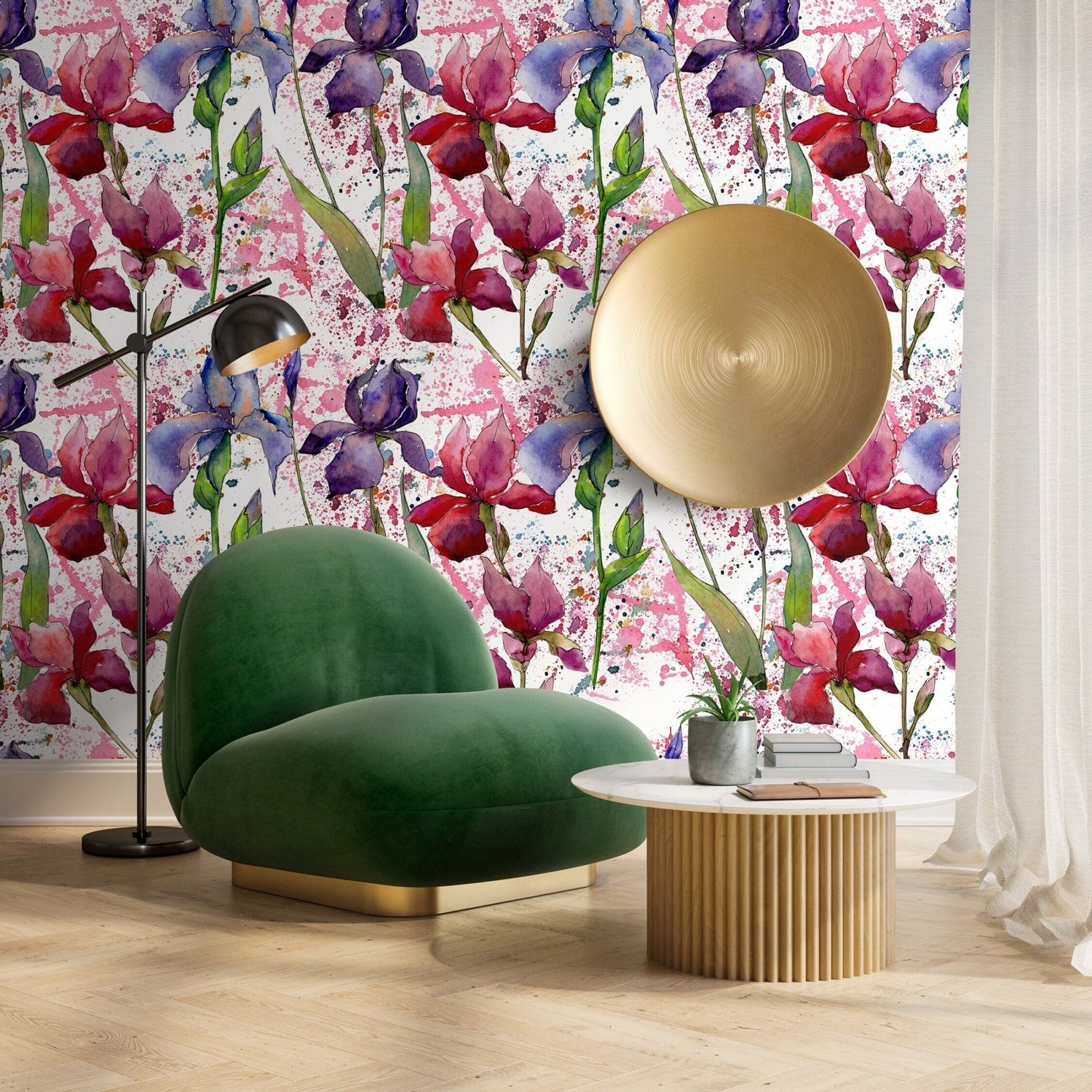 Floral Watercolor Extravaganza Wallpaper - B053 - WallTrend