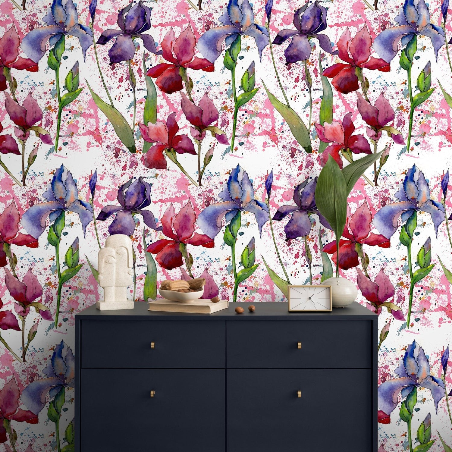 Floral Watercolor Extravaganza Wallpaper - B053 - WallTrend