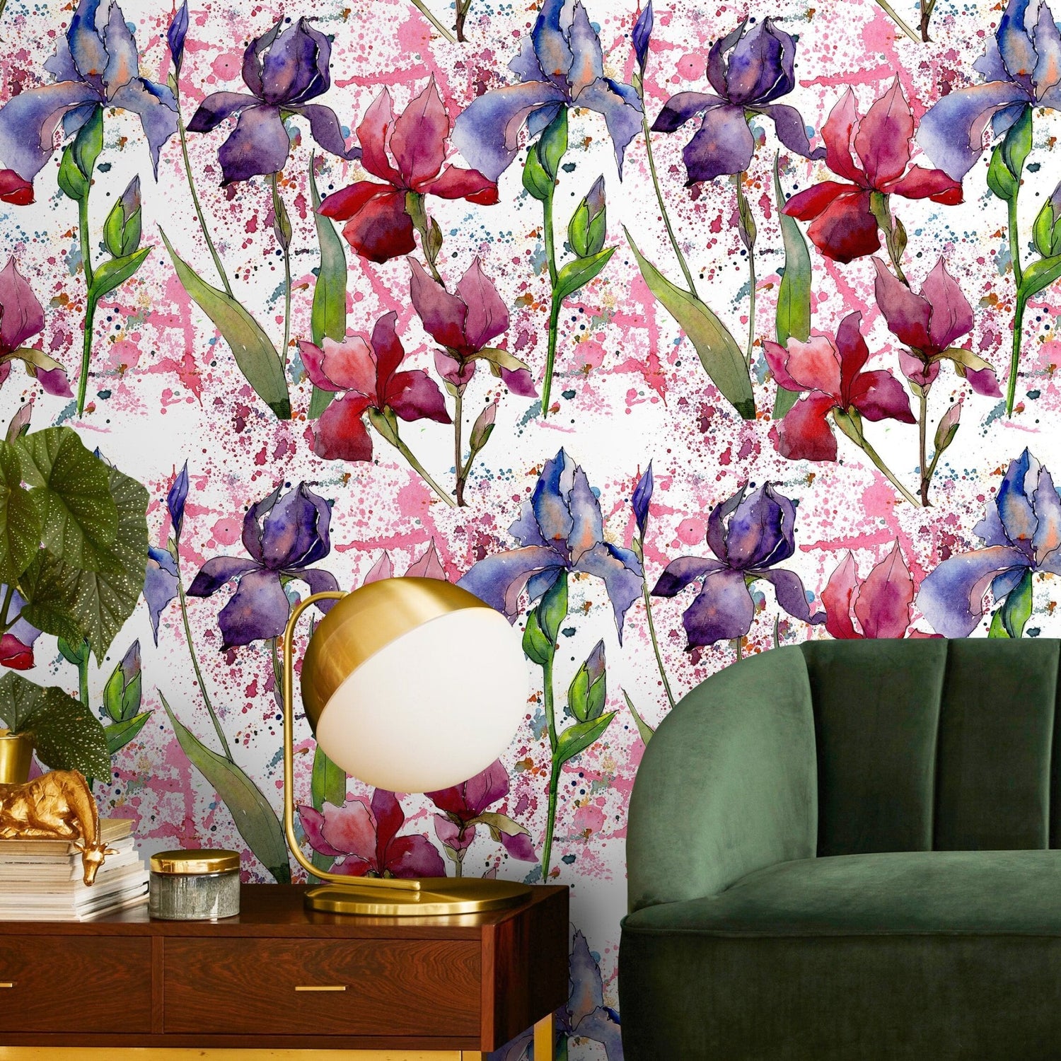 Floral Watercolor Extravaganza Wallpaper - B053 - WallTrend