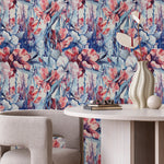 Flower Wallpaper - Removable Wallpaper Peel and Stick Wallpaper Wall Paper Wall Mural - B160 - WallTrend