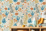 Folksy Flora Wallpaper - D115 - WallTrend