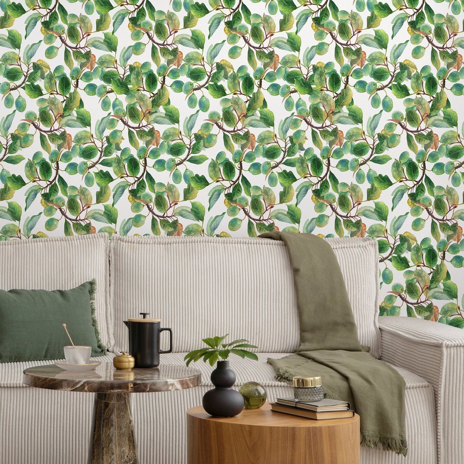 Fresh Green Vines Wallpaper - A288 - WallTrend