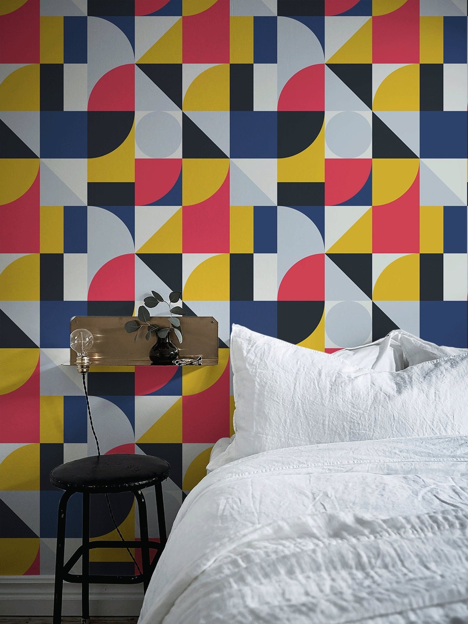 Geometric Abstract Art Wallpaper - B329 - WallTrend