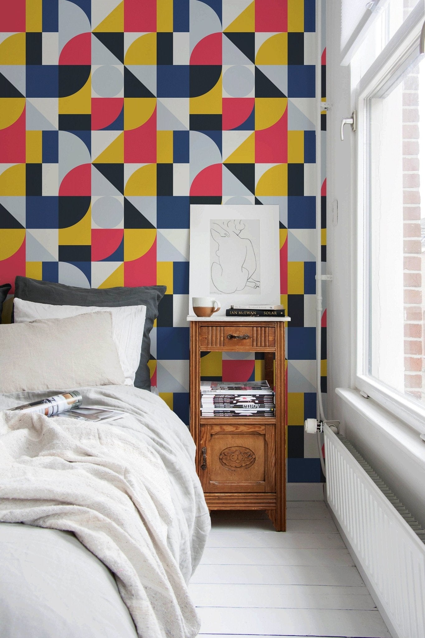 Geometric Abstract Art Wallpaper - B329 - WallTrend