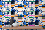 Geometric Abstract Art Wallpaper - C142 - WallTrend