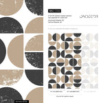 Geometric Abstract Circles Wallpaper - C028 - WallTrend