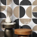 Geometric Abstract Circles Wallpaper - C028 - WallTrend