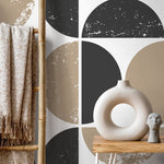 Geometric Abstract Circles Wallpaper - C028 - WallTrend