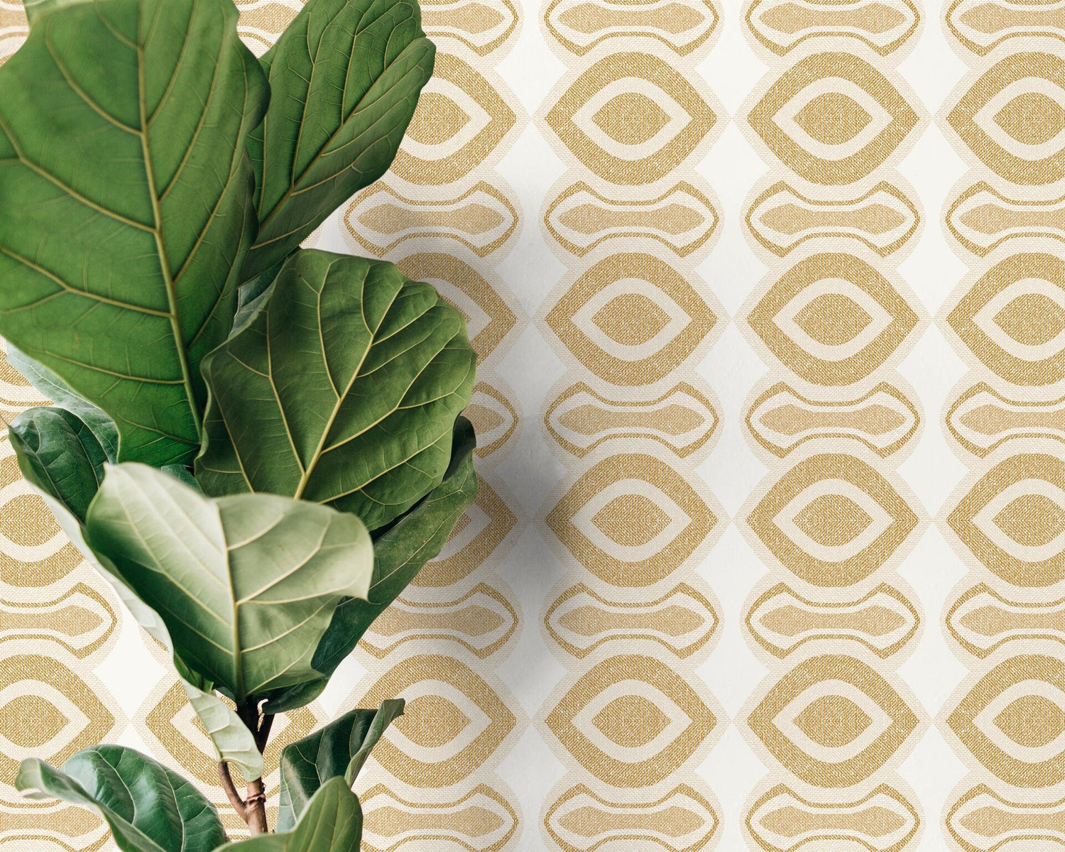 Geometric Abstract Eye Wallpaper - C494 - WallTrend